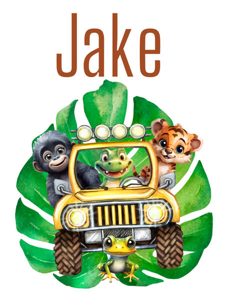 Ape Animals in Jeep