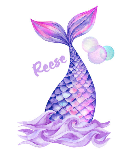Purple Mermaid Tail