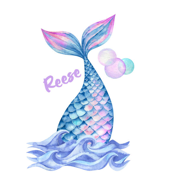 Blue Mermaid Tail