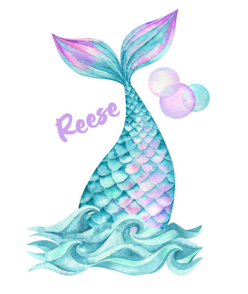 Teal Mermaid Tail