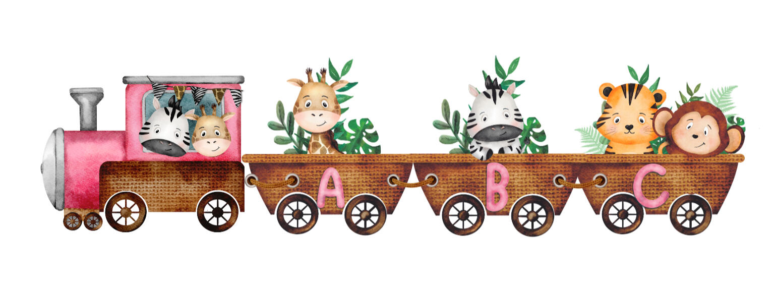 Train - Pink Letters