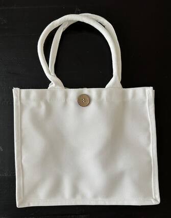 Button Tote 12x10x4