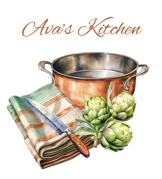 Artichoke &amp; Copper Pot